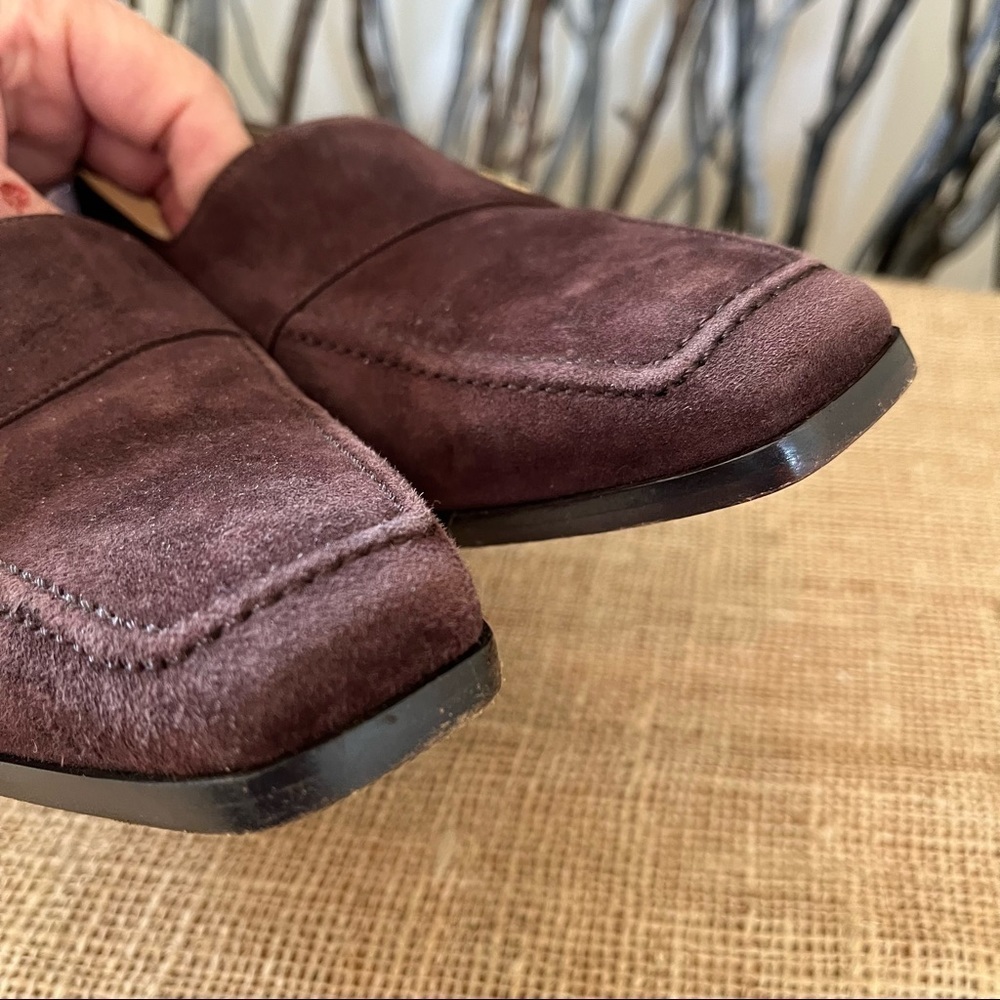 St. John Italian Brown Suede Heels Size 9 - Picture 6 of 12